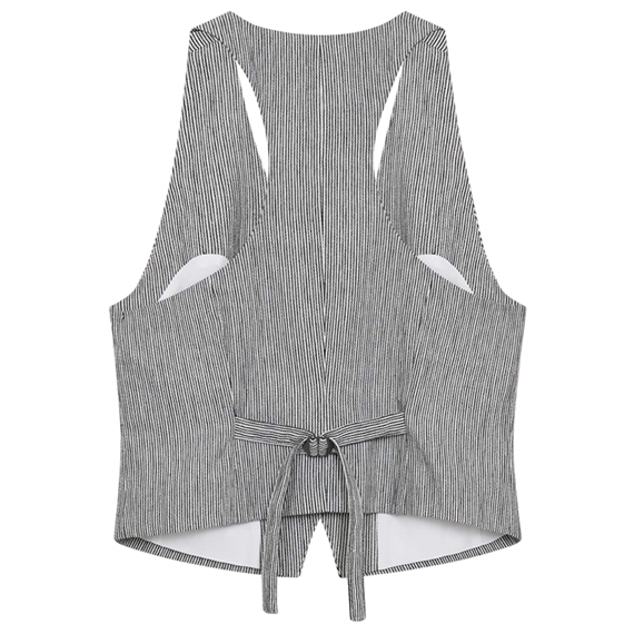 Copenhagen Muse CMEMILY Vest, Bright White W. Black